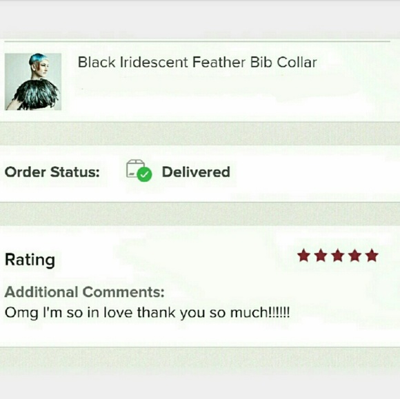 Custom Feather Shawl Black Iridescent - Picture 7 of 8